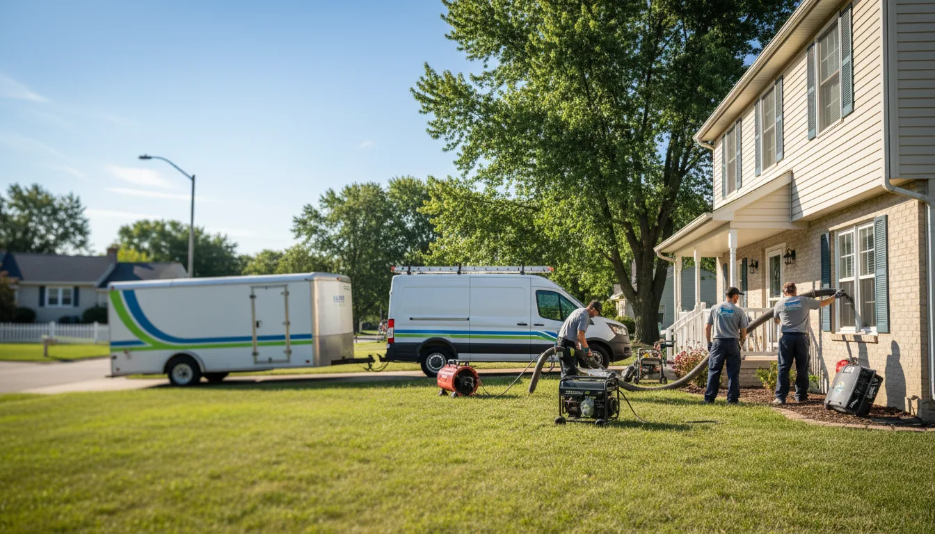 Flooded Basement Restoration And Cleanup With Repair in Ludlow, IL near me